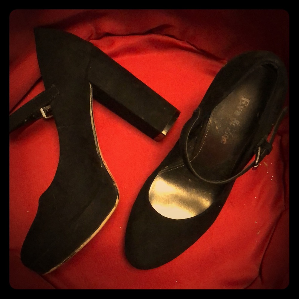 🌪Black high heel maryjane shoes.